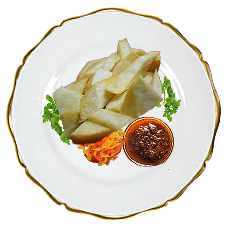 Fried Yam and your choice of Poultry, Fish, and Meat